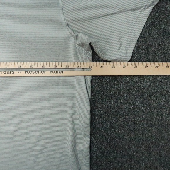 Vineyard Vines Shirt Mens Large Gray Performance Polo Striped Short Sleeve - Picture 5 of 8